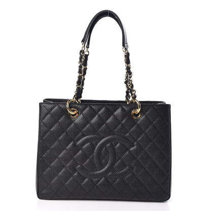 Chanel Caviar Quilted Grand Shopping Tote GST Black 1 of 10