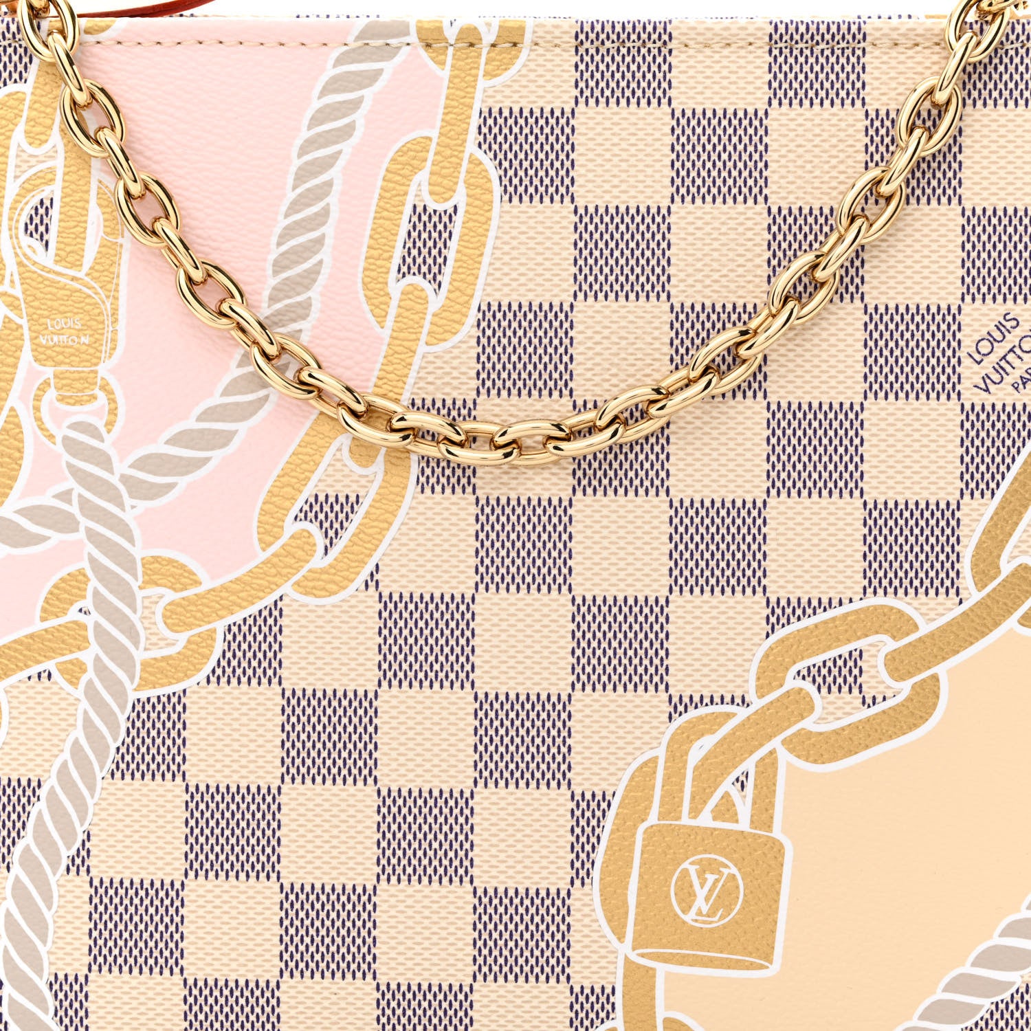 Louis Vuitton Damier Azur Nautical Toiletry Pouch On Chain 7 of 9