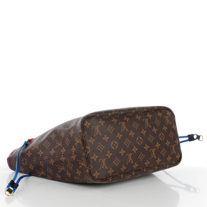 Louis Vuitton Monogram Totem Neverfull MM Magenta 5 of 8