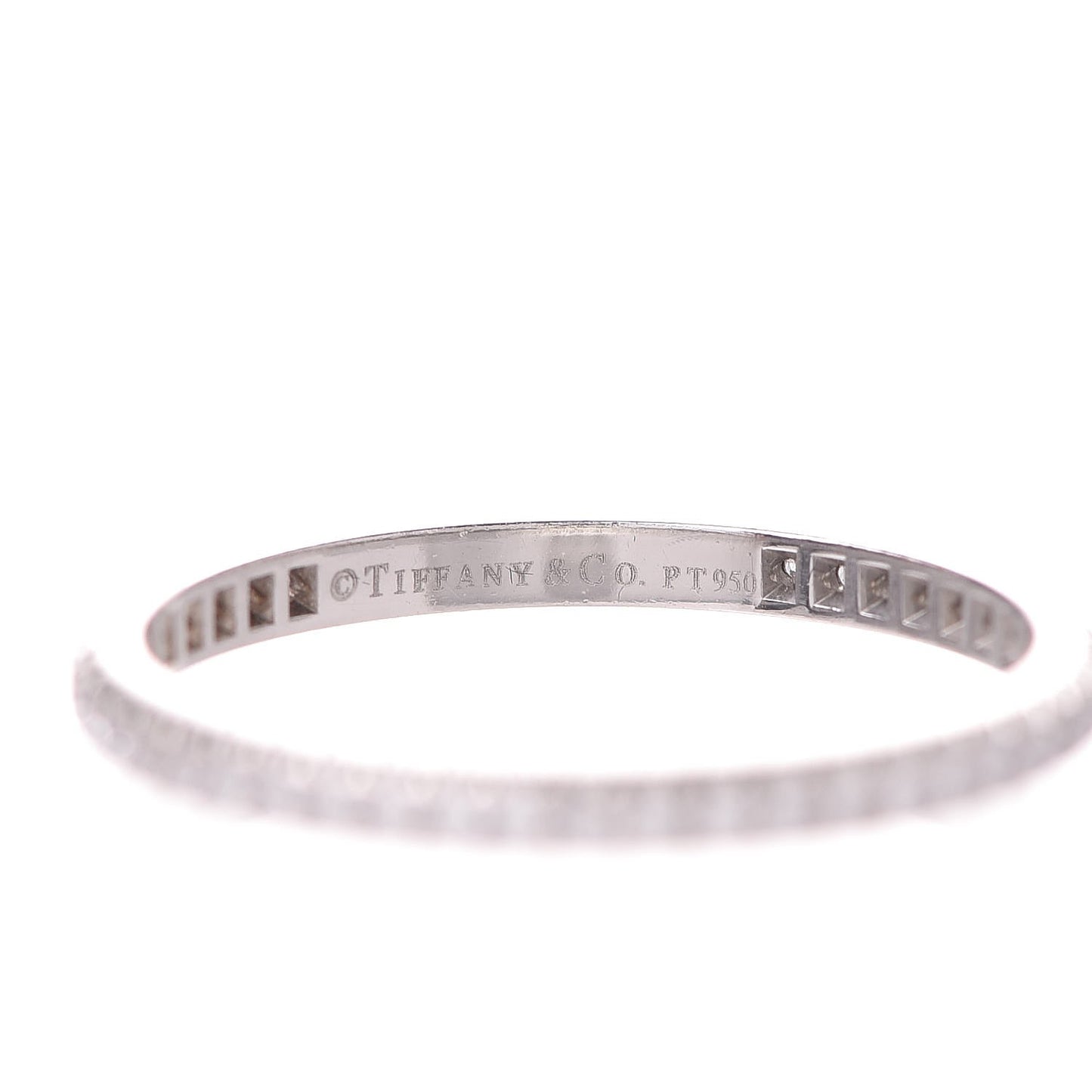 Platinum Diamond .34ctw Soleste Eternity Band Ring 62 10