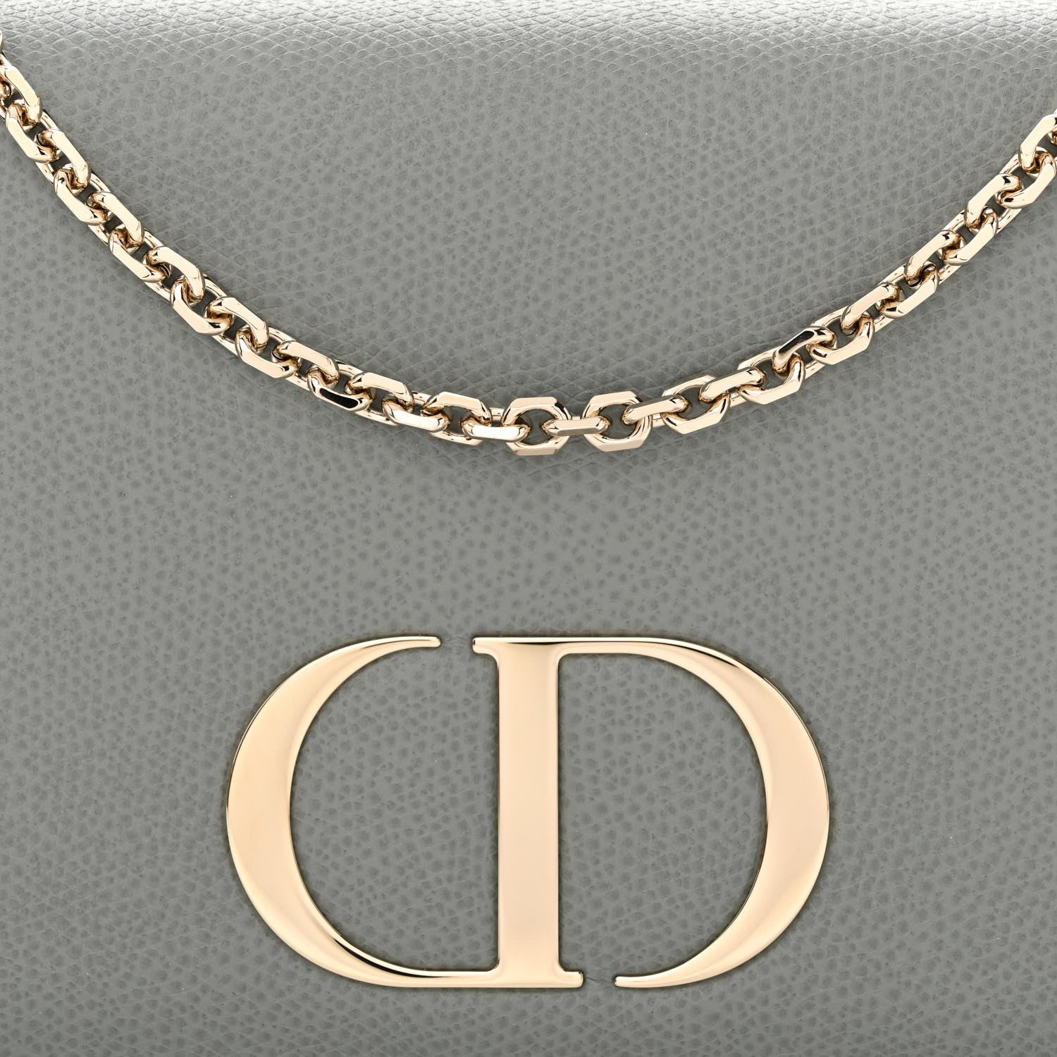 Christian Dior Grained Calfskin 30 Montaigne 2 in 1 Pouch Grey 7 of 10