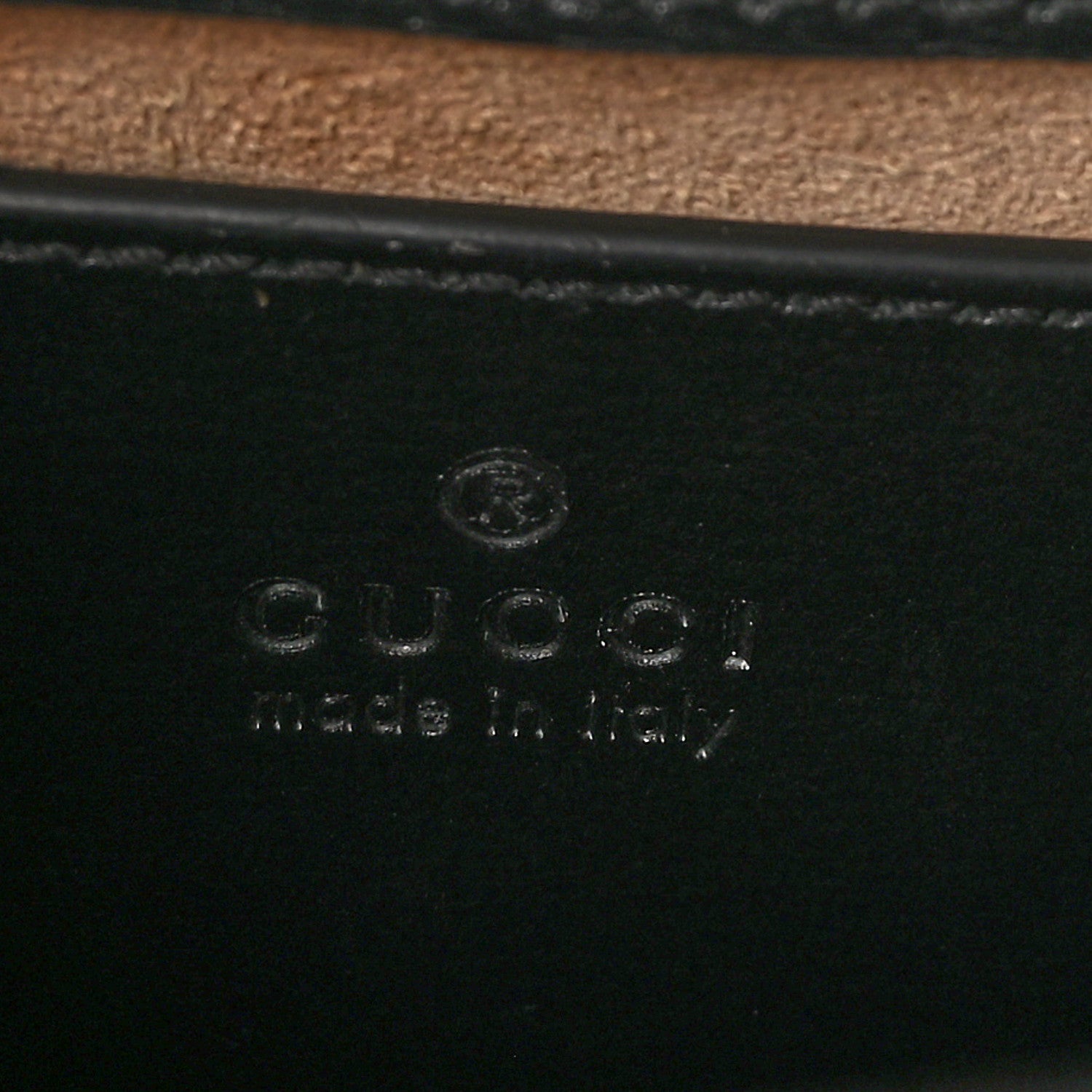 Gucci Glazed Textured Calfskin Mini Horsebit 1955 Top Handle Flap Bag Black 6 of 11