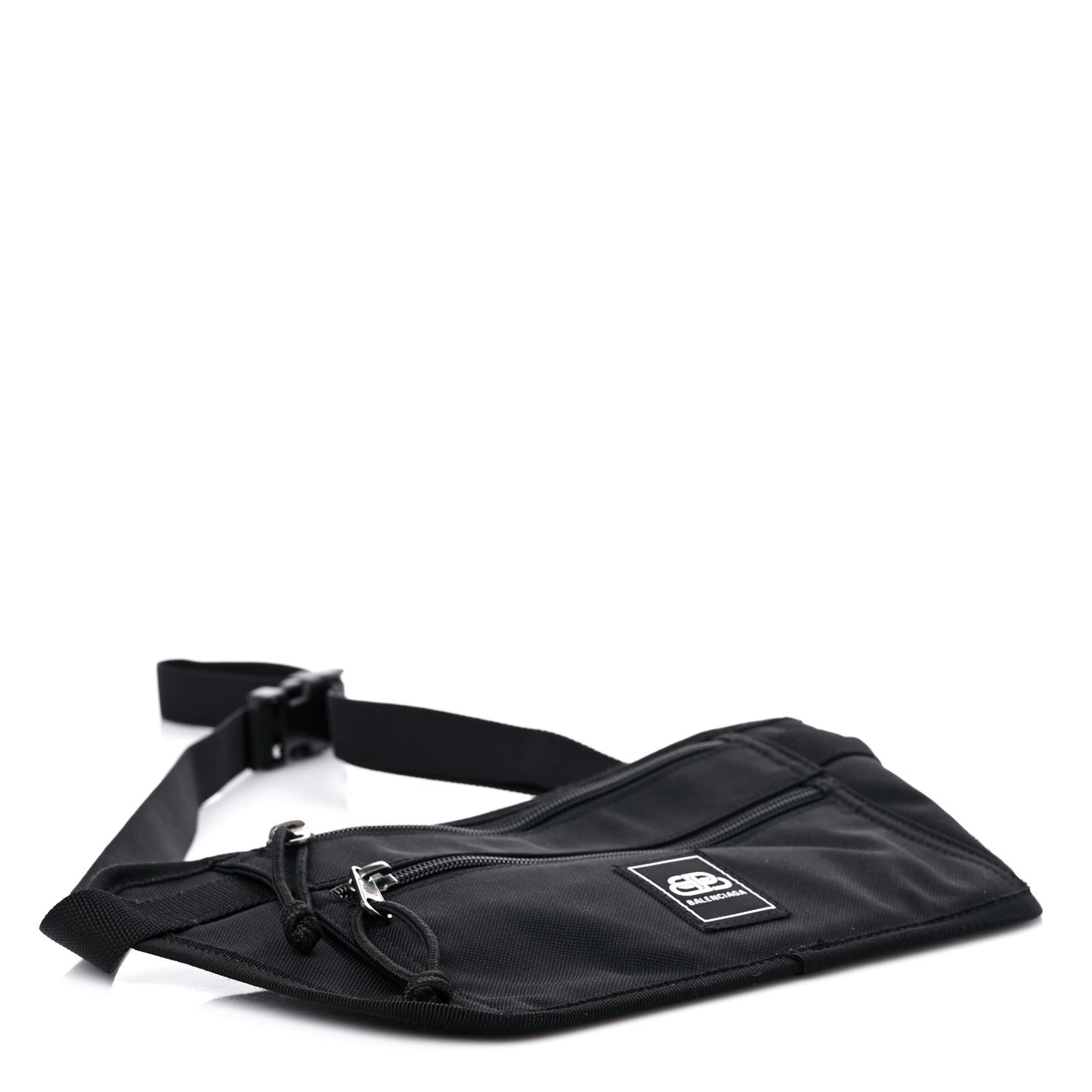 Sustainable Casual Nylon Weekend Belt Wallet Black
