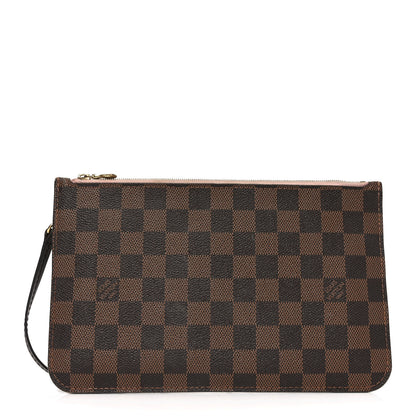 Louis Vuitton Damier Ebene Neverfull MM GM Pochette Rose Ballerine 1 of 8