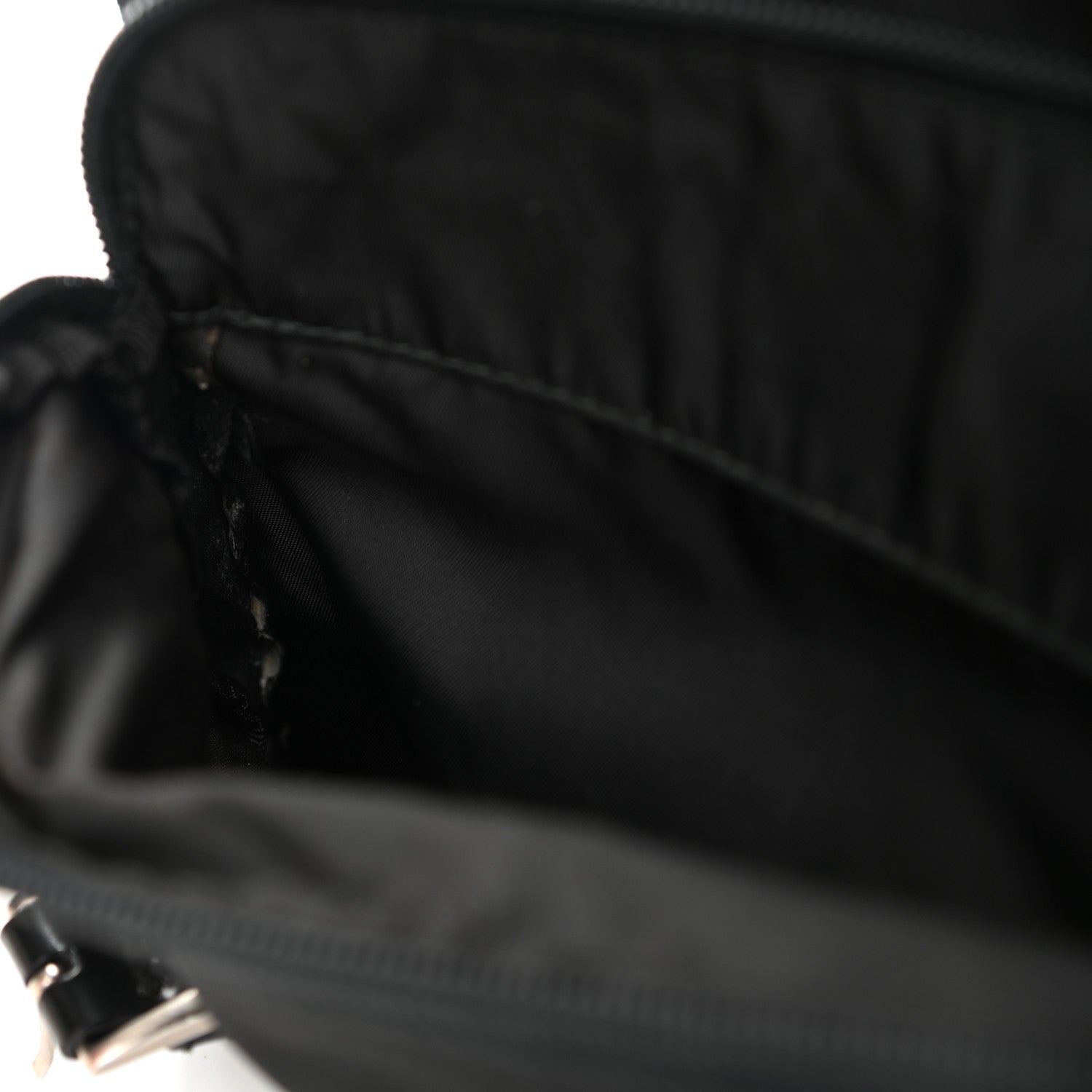 Prada Nylon Vela Messenger Bag Black 10 of 14