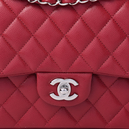 Chanel Caviar Quilted Medium Double Flap Pink 9 of 11