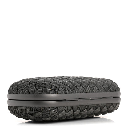 Bottega Veneta Metal Intrecciato Mesh Woven Knot Clutch Argento 4 of 6