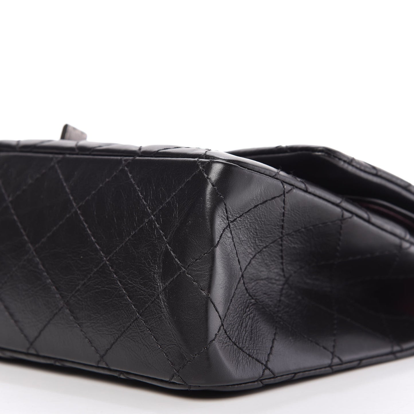 Aged Calfskin Quilted 2.55 Reissue 226 Flap Black