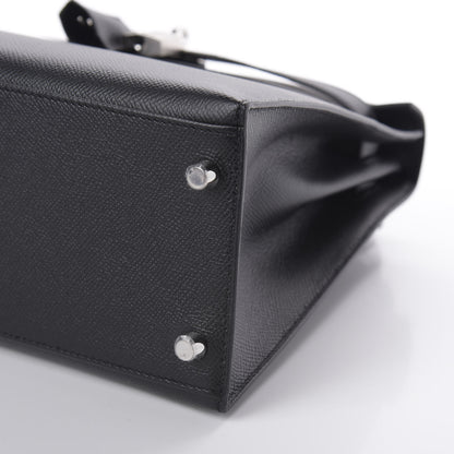 Hermes Epsom Kelly Sellier 28 Black 8 of 12