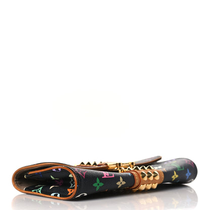 Louis Vuitton Monogram Multicolor Courtney Clutch Black 5 of 10