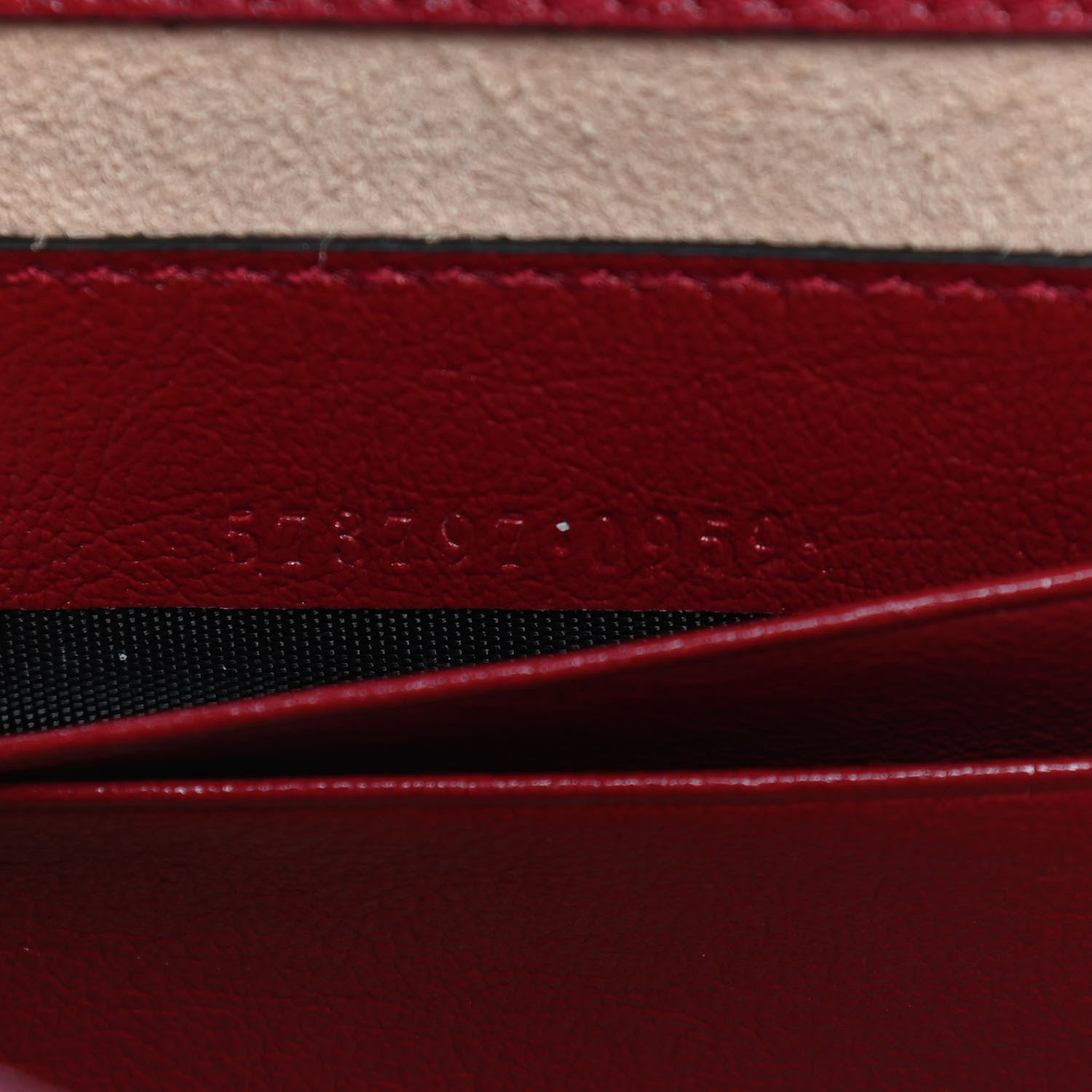 Gucci Textured Calfskin Web Mini Rajah Slim Flap Shoulder Bag Romantic Cherry 7 of 9