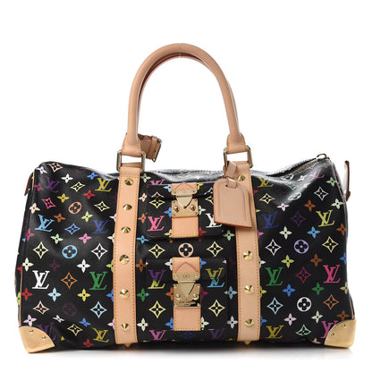 Louis Vuitton Monogram Multicolor Keepall 45 Black 1 of 8