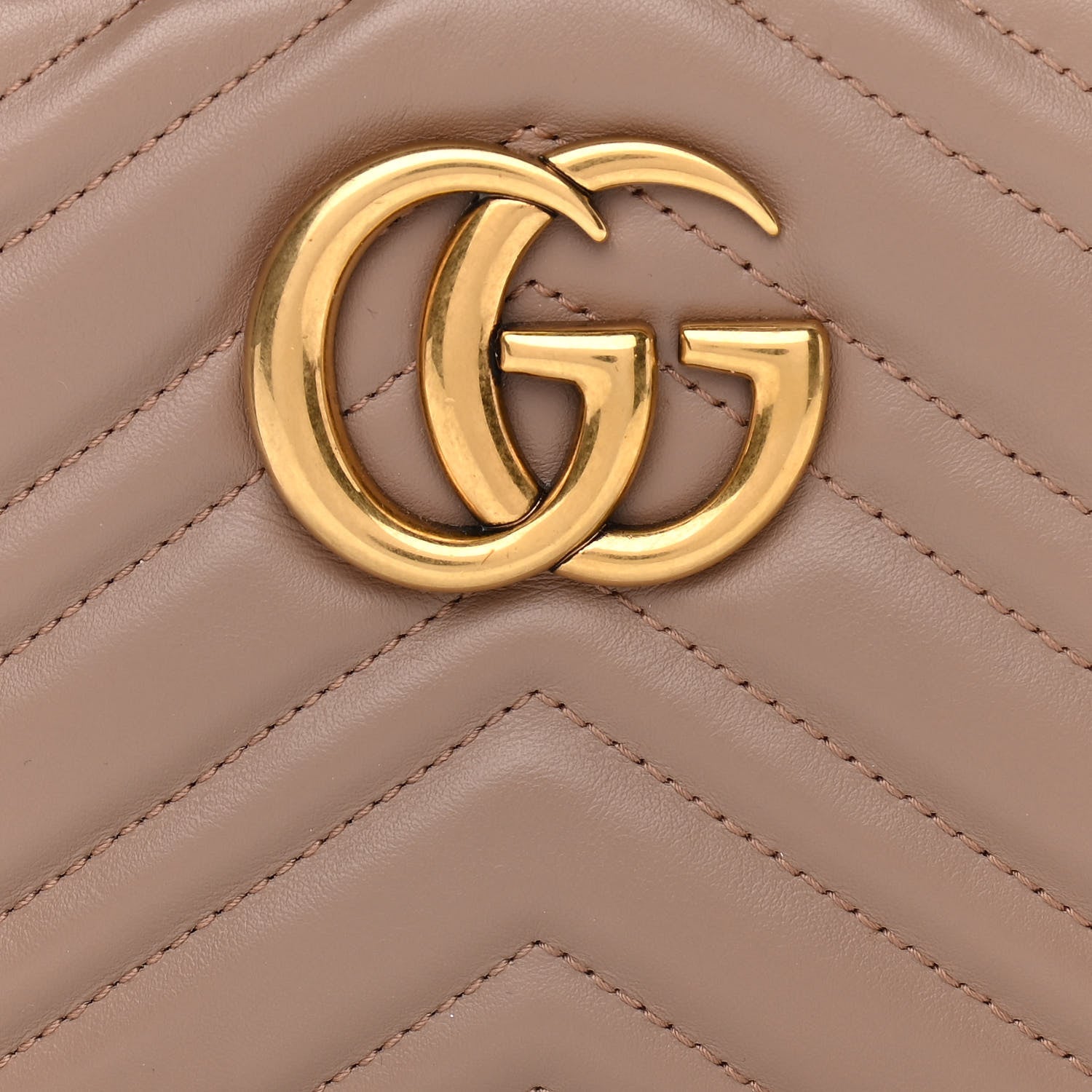Gucci Calfskin Matelasse Small GG Marmont Chain Shoulder Bag Porcelain Rose 8 of 11
