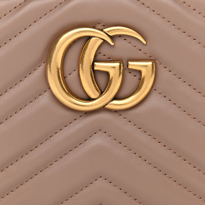 Gucci Calfskin Matelasse Small GG Marmont Chain Shoulder Bag Porcelain Rose 8 of 11