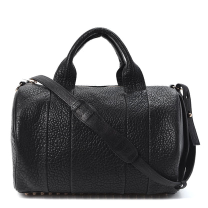 Alexander Wang Pebbled Lambskin Rocco Black Rose Gold Hardware 1 of 9