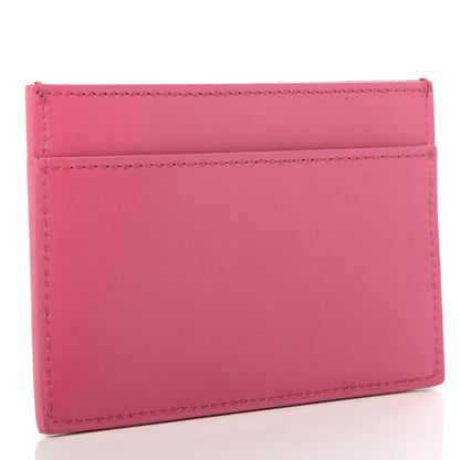Saint Laurent Calfskin Credit Card Case Fuchsia 3 of 6