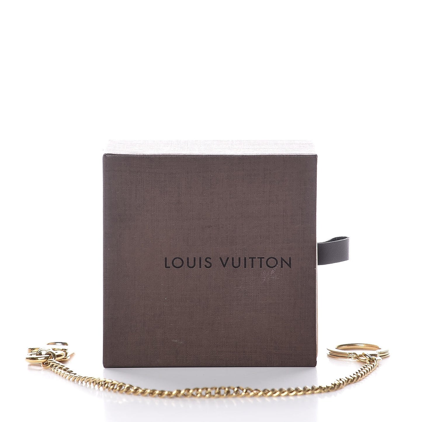 Metal Pochette Extender Key Ring Chain Gold