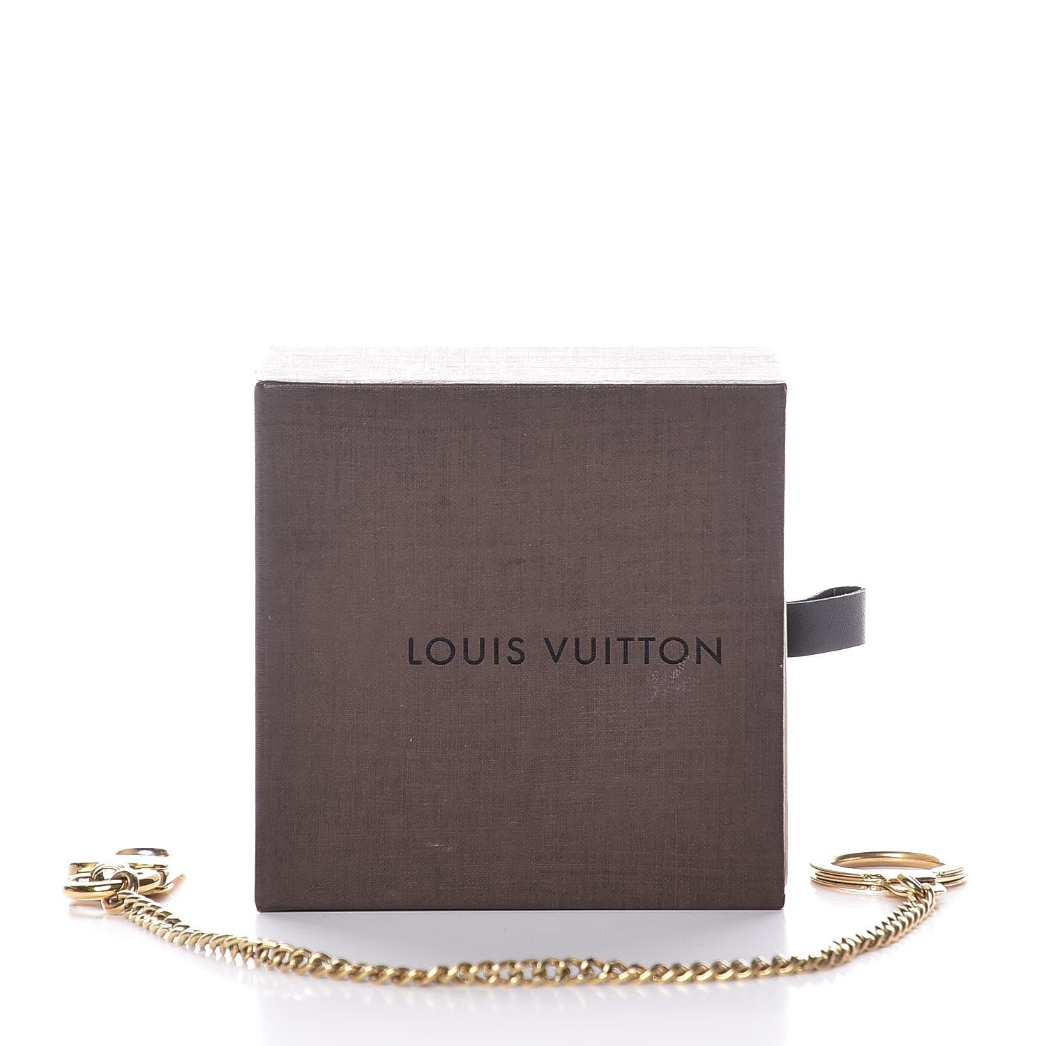 Louis Vuitton Metal Pochette Extender Key Ring Chain Gold 3 of 3
