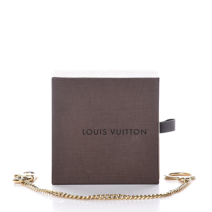 Louis Vuitton Metal Pochette Extender Key Ring Chain Gold 3 of 3