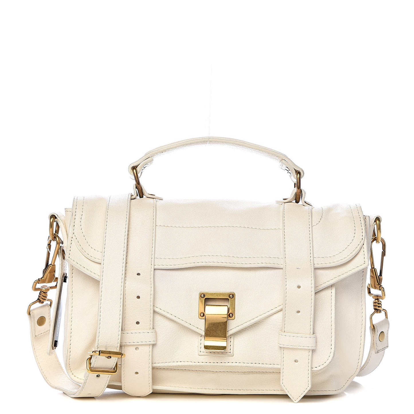 Lambskin Tiny PS1 Satchel White