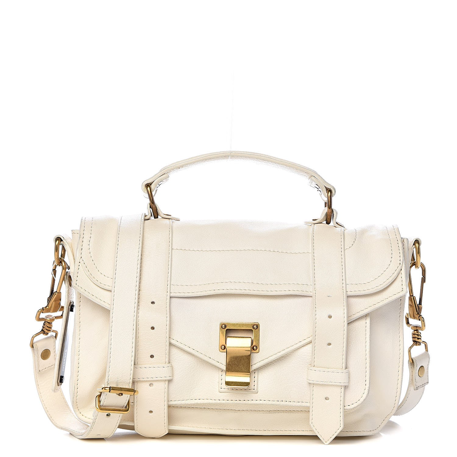 Proenza Schouler Lambskin Tiny PS1 Satchel White 1 of 21