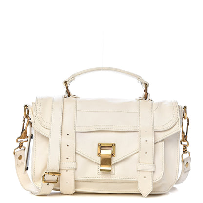 Proenza Schouler Lambskin Tiny PS1 Satchel White 1 of 21