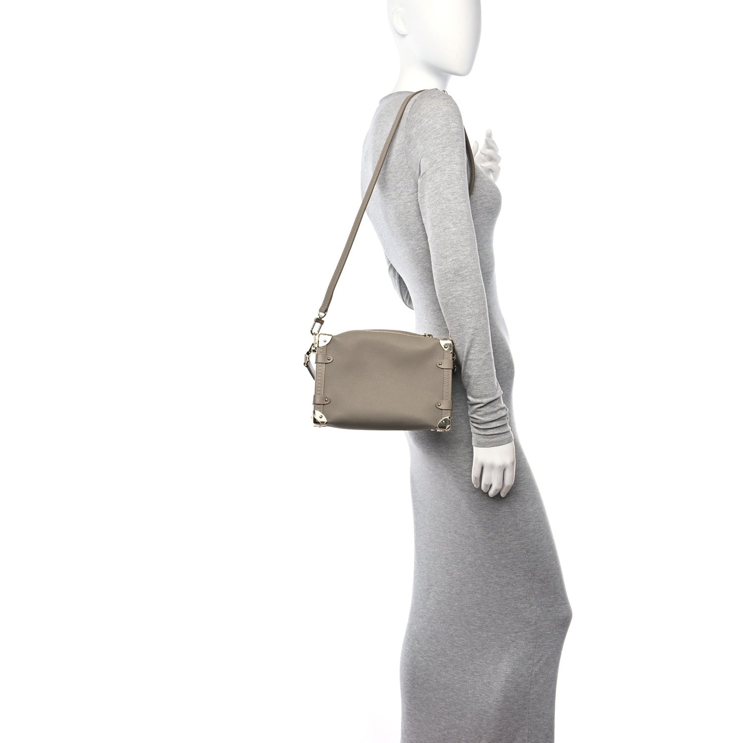 Calfskin Side Trunk MM Taupe