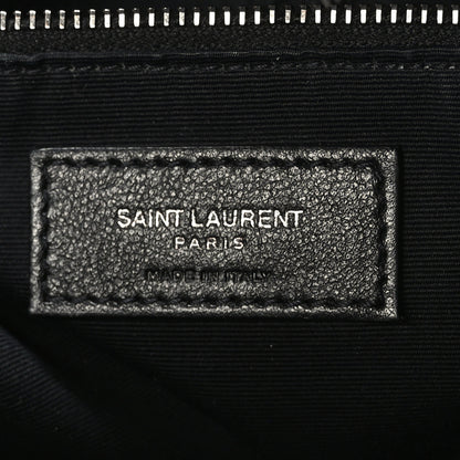 Saint Laurent Crinkled Calfskin Matelasse Monogram Niki Shoulder Bag Storm 6 of 9