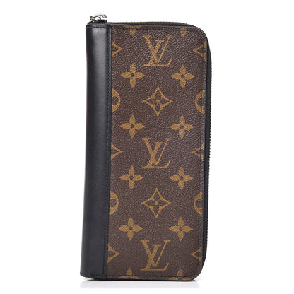 Louis Vuitton Monogram Macassar Vertical Zippy Wallet 1 of 6
