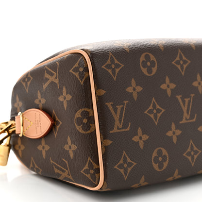 Louis Vuitton Monogram Speedy Bandouliere 20 Black 8 of 9