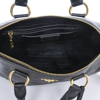 Prada Vitello Daino Boston Bag Nero Black 4 of 5
