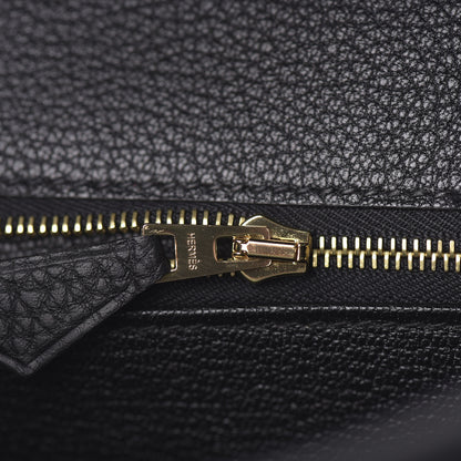 Hermes Togo Shiny Niloticus Crocodile Birkin Touch 25 Black 17 of 38