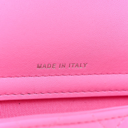 Chanel Lambskin Quilted Flap Phone Holder With Chain Neon Pink 6 of 11