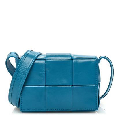 Bottega Veneta Crinkled Lambskin Maxi Intrecciato Extra Mini Cassette Crossbody Bag Blueprint 1 of 9