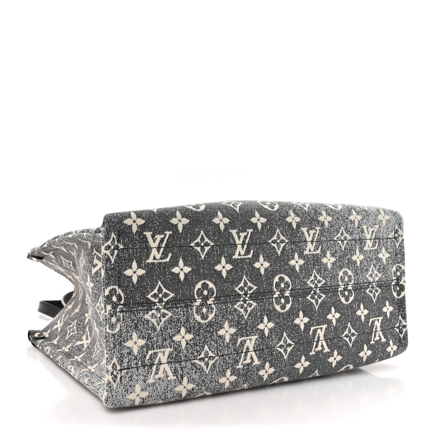 Louis Vuitton Monogram Jacquard Denim Onthego MM Black 4 of 10