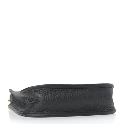Hermes Taurillon Clemence Evelyne TPM Black 4 of 10