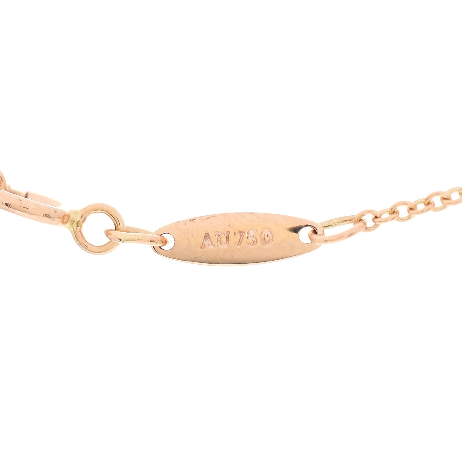 Tiffany 18K Rose Gold Diamond .07ct Elsa Peretti Diamonds by the Yard Pendant Necklace 5 of 7