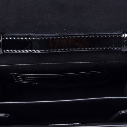 Fendi Vitello Vernice Mou Karligraphy Crossbody Bag Black 5 of 9