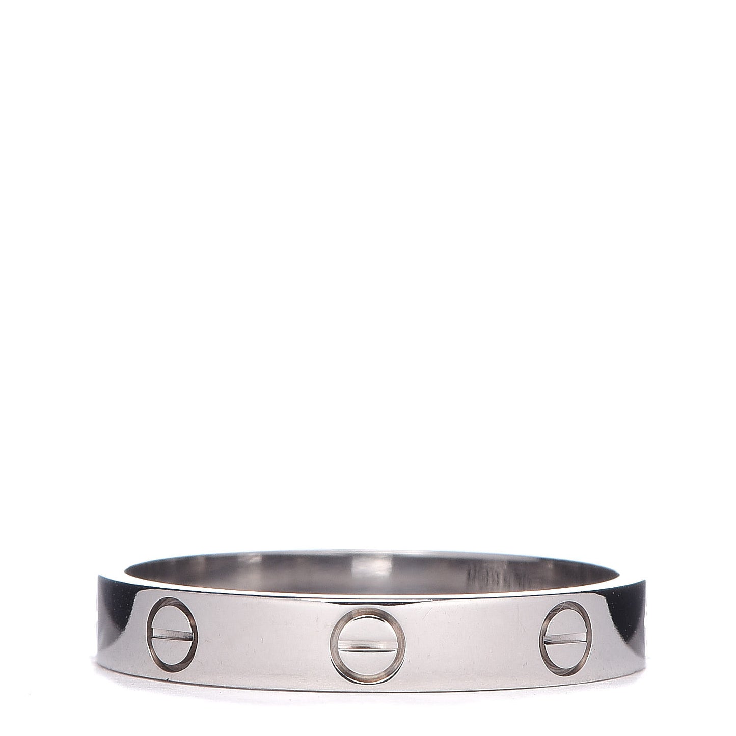 18K White Gold 3.5mm LOVE Wedding Band Ring 61 9.5