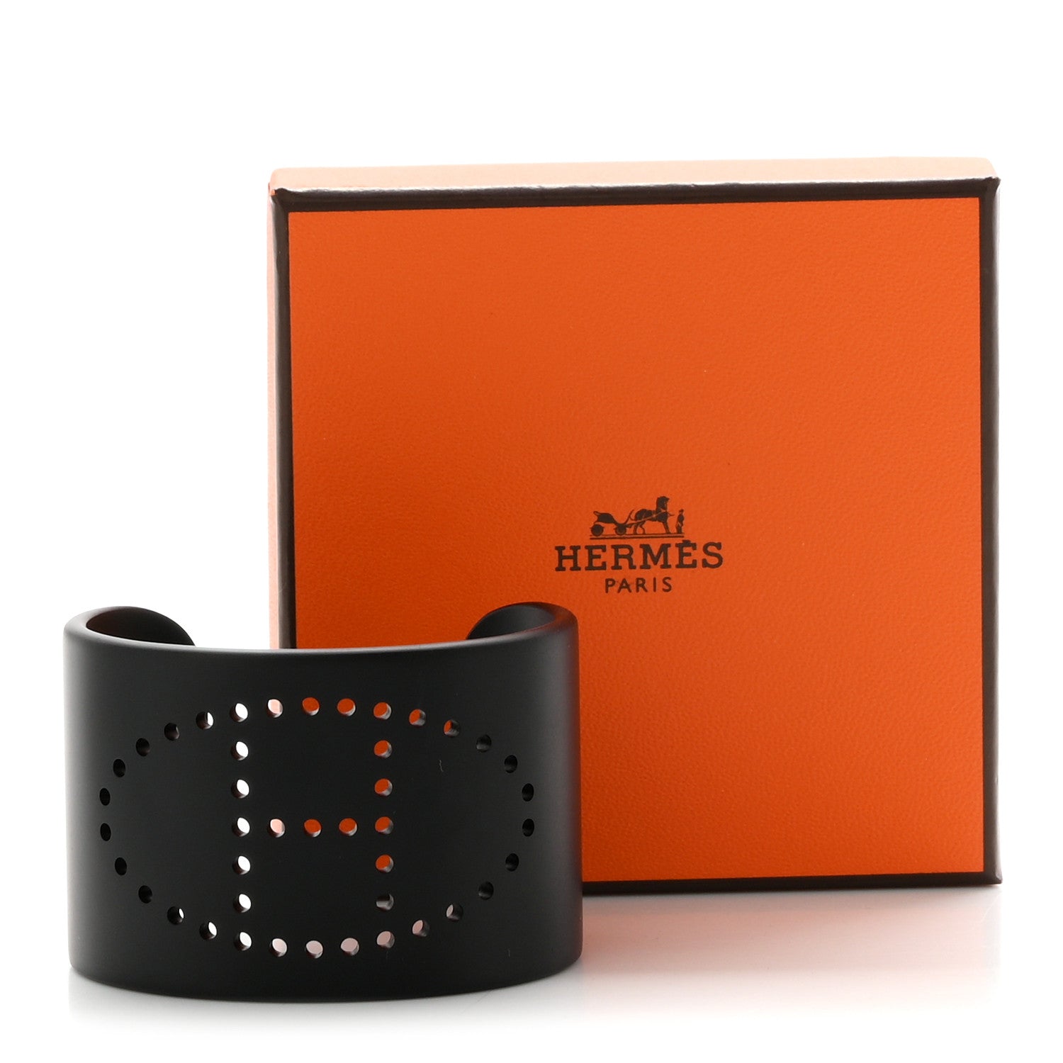 Hermes Aluminium Evelyne Sunset Cuff Bracelet T2 Black 5 of 5