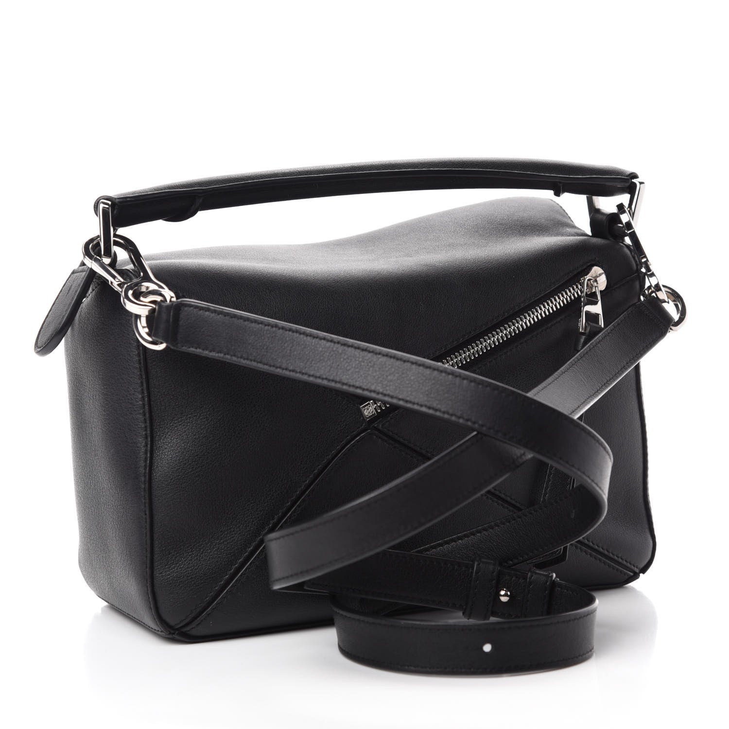 Loewe Calfskin Small Puzzle Bag Black 3 of 11