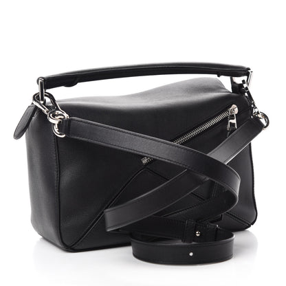 Loewe Calfskin Small Puzzle Bag Black 3 of 11