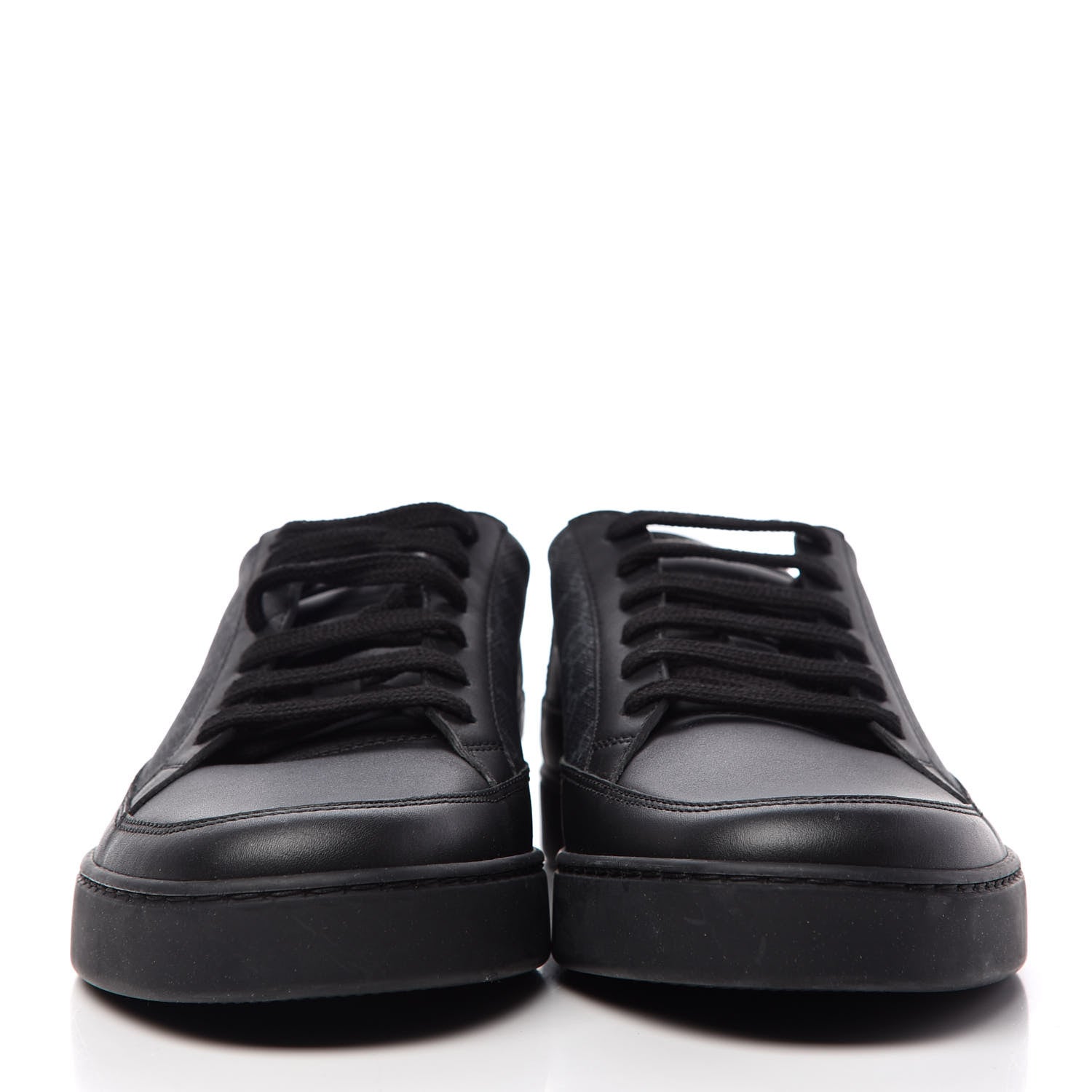 Gucci GG Supreme Monogram Mens Low Top Sneakers 8.5 Black 2 of 11