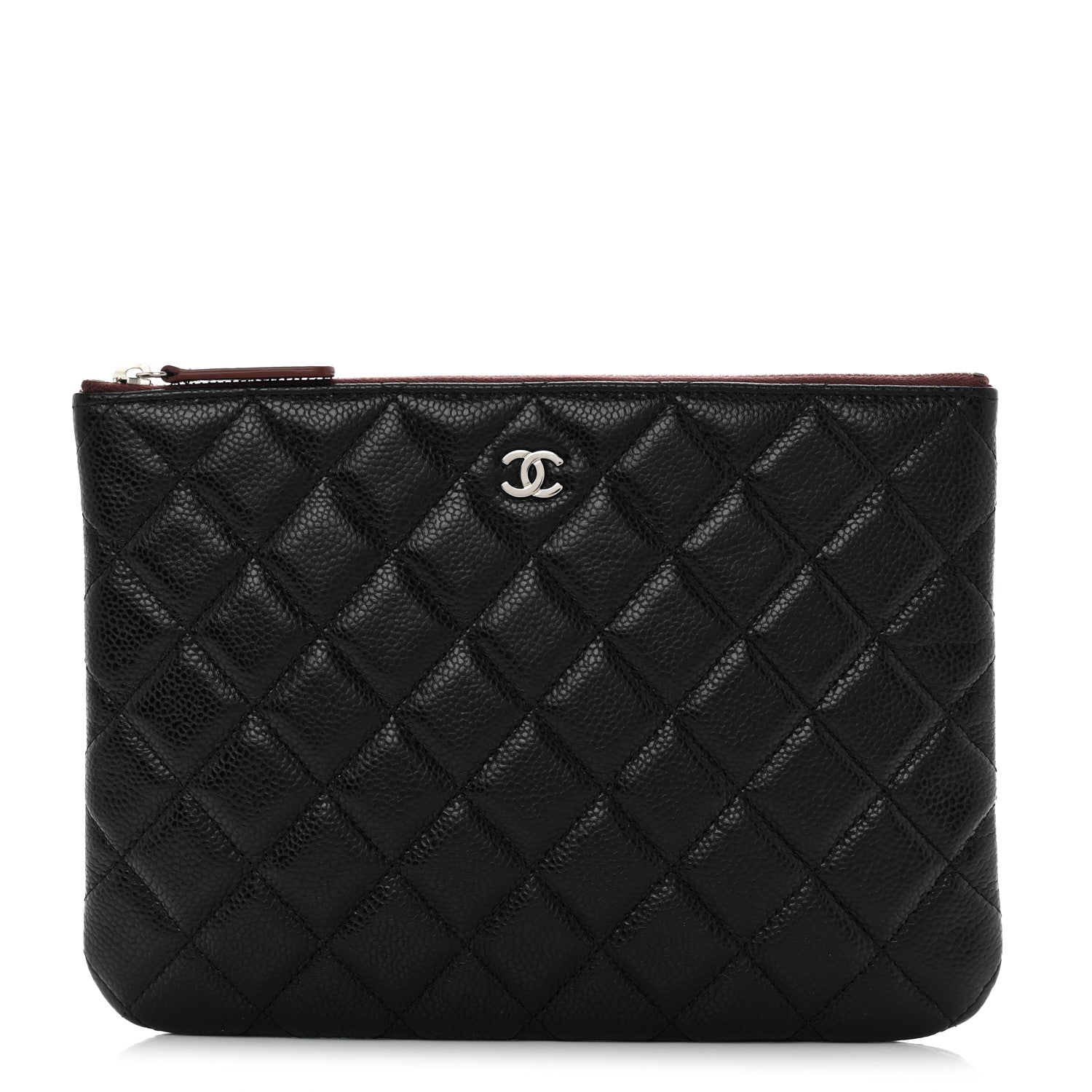 Chanel Caviar Quilted Medium Cosmetic Case Black 1 of 7