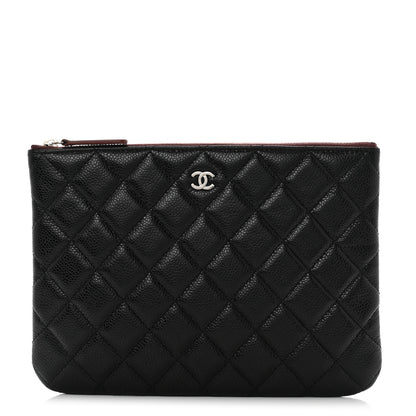 Chanel Caviar Quilted Medium Cosmetic Case Black 1 of 7