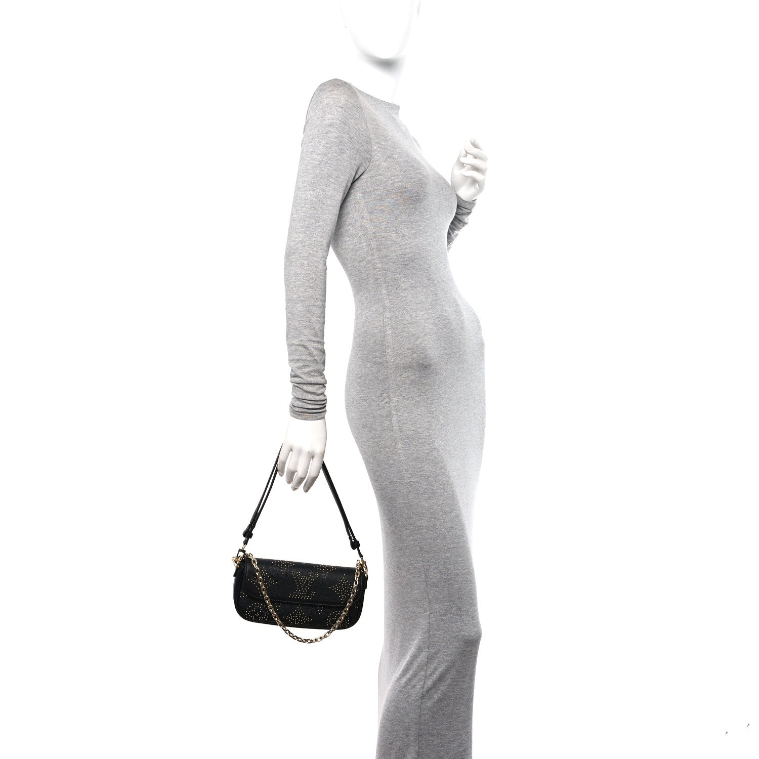 Louis Vuitton Empreinte Giant Studded Ivy Wallet On Chain Black 2 of 10