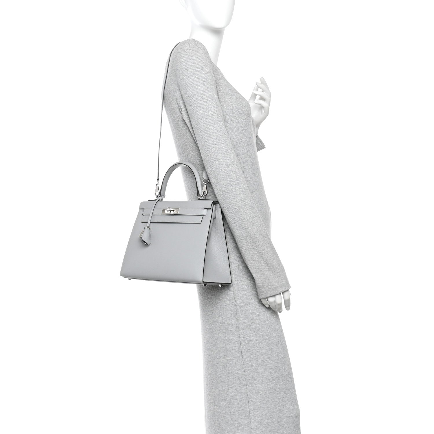 Hermes Epsom Kelly Sellier 28 Bleu Glacier 2 of 11