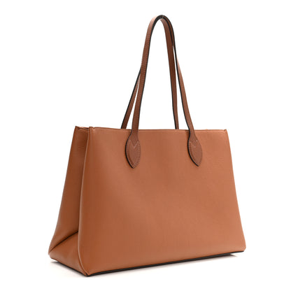 Louis Vuitton Grained Calfskin Lockme Shopper Chataigne 3 of 10