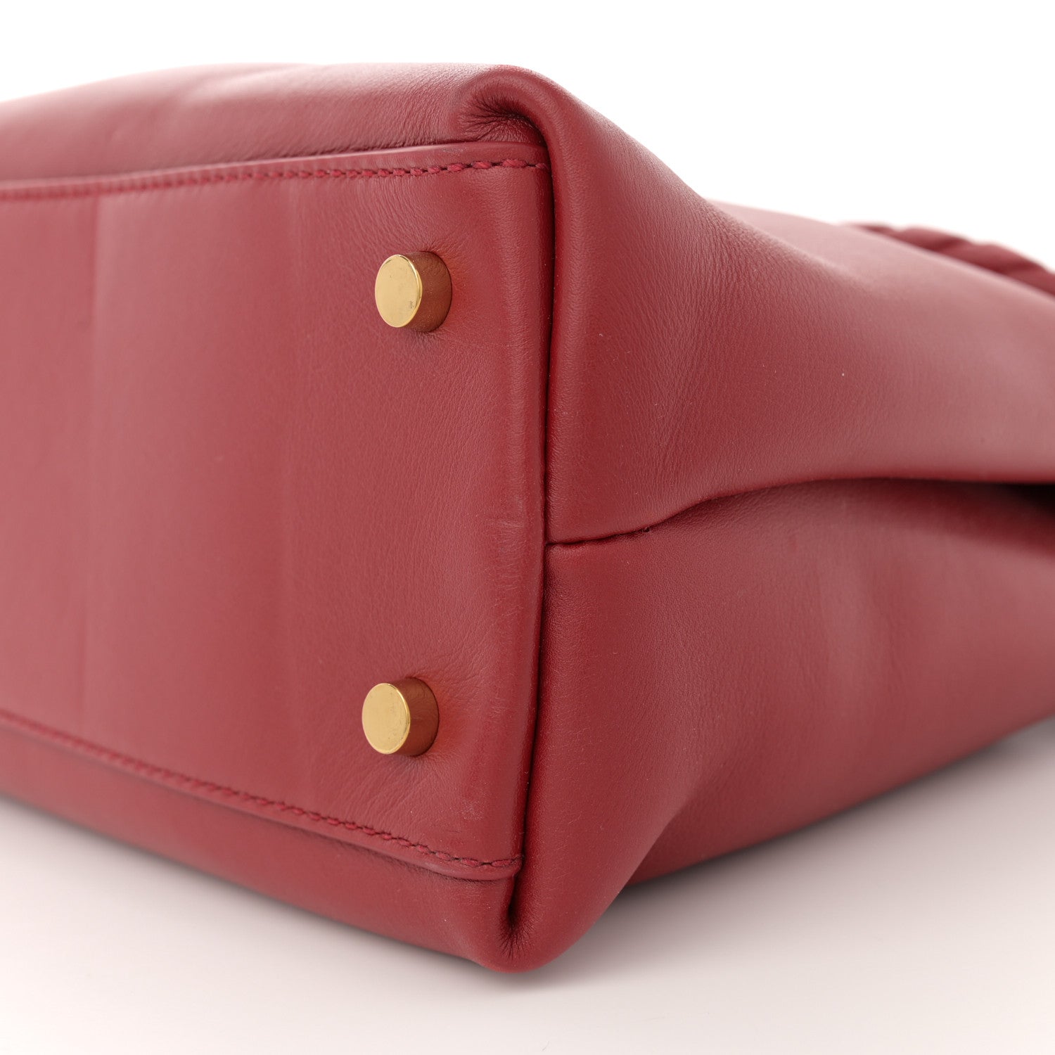 Bottega Veneta Silky Calfskin Medium Andiamo Shoulder Bag Rosewood Space 9 of 10