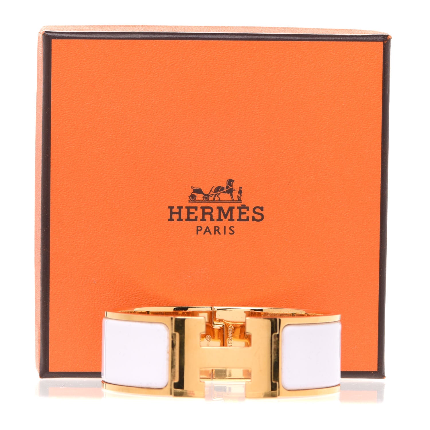 Hermes Enamel Wide Clic Clac H Bracelet PM Rose Nymph 6 of 6